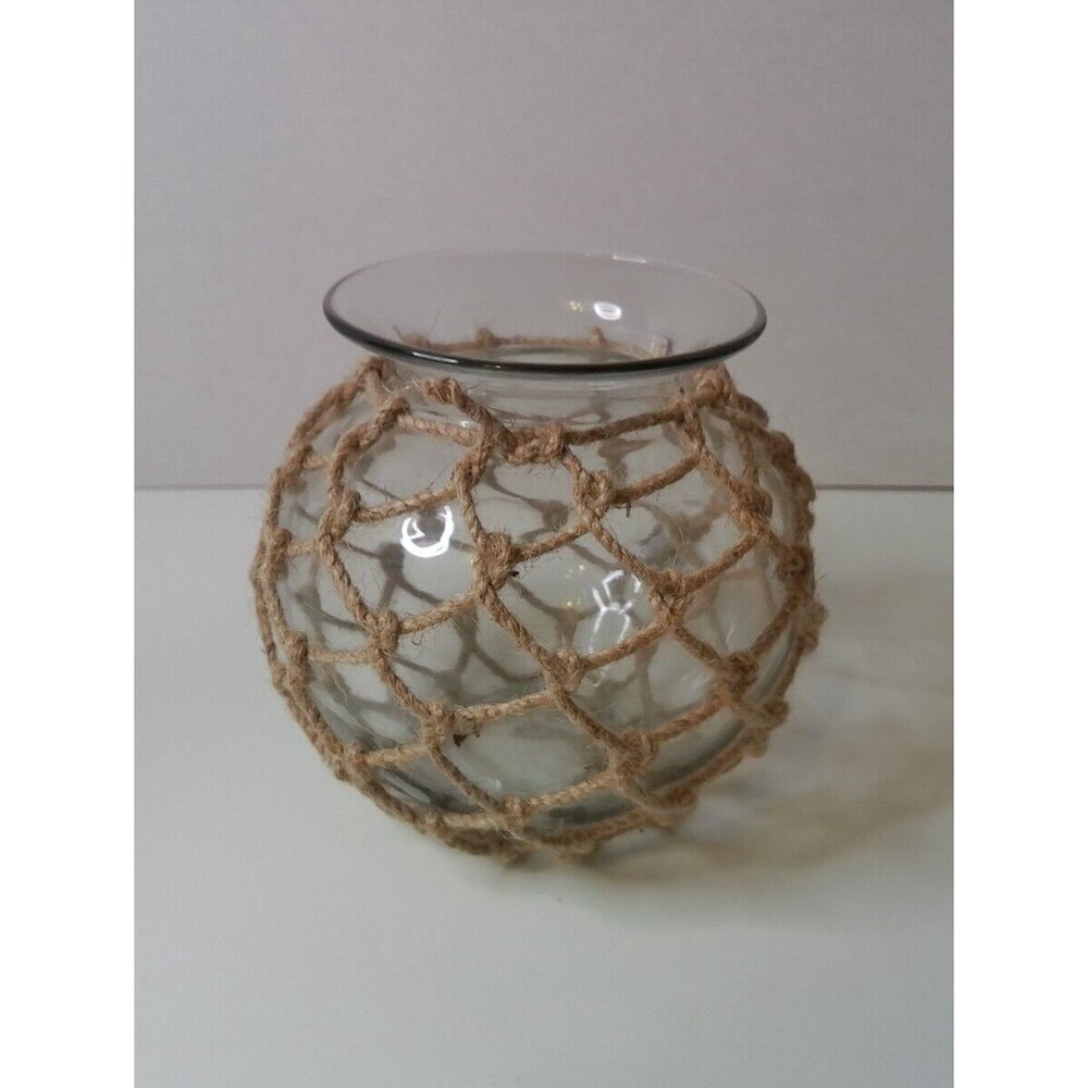 Jute Macrame Wrapped Vase